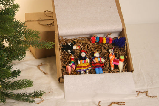 Boîte de décorations de Noël "Village"